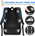 Paude Laptop Backpack, 17.3 Inch School Backpack Large Bookbag - Image 2