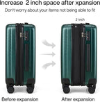 Hanke Expandable Hard Shell Luggage Sets 2 piece Carry on Luggage - Image 3