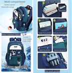 Astronaut-space Backpack for Boys-Girls Elementary Middle School Backpack Book - Image 4