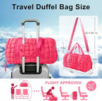 Quilted Travel Duffle Bag Gym Bag - Image 2