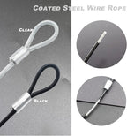 5FT 6mm Stainless Steel Security Cable Lock, Braided Steel Vinyl Coated Safety - Image 4