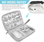 Electronics Organizer Travel Case, Electronic Accessories Storage Bag, Portable - Image 2