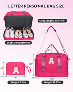 Gifts for Teen Girls 12-14, Birthday Gift-Initial Travel Bag - Image 3