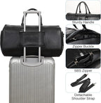 Leather Garment Bag for Travel, Modoker Carry On Suit Carrier Travel Bag - Image 3