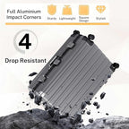 Krute Luggage 28 Inch Aluminum Frame Luggages TSA Lock No Zipper Checked - Image 4