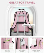 LOVEVOOK Laptop Backpack for Women, Travel Computer Work Bags - Image 4