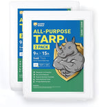 GUARD SHIELD Tarp White 9x15 Feet Multi Purpose Waterproof Poly Tarp Cover 5mil by GUARDSHIELD