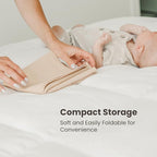 Konssy Faux Leather Baby Changing Mat 2 Pack, Waterproof, Wipeable & Portable - Image 4