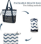 Beach Bag with Zipper - Image 4