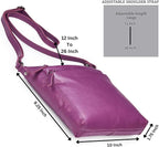 Small Soft Genuine Leather Crossbody Purse Women’s Sling Crossover Shoulder - Image 2