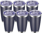 VEGOND 20oz Tumbler with Lid and Straw Stainless Steel Tumbler Cup Bulk Vacuum by VEGOND