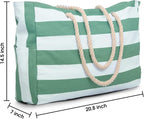 Becokan Beach Bags for Women Large Waterproof Beach Tote Bag Zipper Beach Bags - Image 4