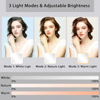 Makeup Bag with Led Mirror, Travel Makeup Organizer with 3 Color Setting - Image 5