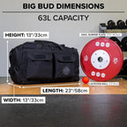 Serious Steel Fitness Heavy Duty 1000D Nylon Duffel Gym Bag - Image 5