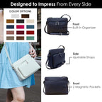 ili New York Genuine Leather Crossbody Bags - Image 2
