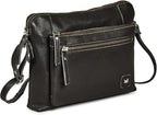 Wise Owl Accessories Small Soft Pebbled Real Leather Crossbody Handbags Purses by WiseOwlAccessories