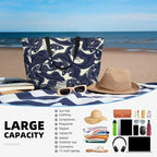 Beach Bag for Women Beach Tote Bag Waterproof Sandproof Large Bags - Image 5