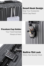 HotWay 26 Inch Aluminum Frame Luggage - Image 4