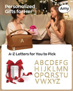 Monogram Gifts for Women, Personalized Makeup Bag - Image 2