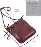 Crossbody Sling Bag for Women Small Real Leather Purse Vintage Travel Crossover - Image 3