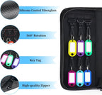 Portable Zippered Key Organizer, Waterproof Fireproof Key Case - Image 5