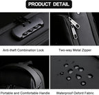 Sling Bag for Men Anti-theft USB Crossbody Shoulder Backpack Purse Waterproof - Image 3