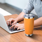 20oz Tumbler with Straw and Brush, Stainless Steel Vacuum Insulated tumbler - Image 5