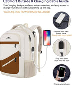 MATEIN 17.3 Inch Womens Laptop Backpack, Water Resistant Work Business Backpack - Image 4
