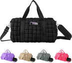 Quilted Travel Duffle Bag Gym Bag by XSUIOY