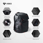 VSGO 25L Professional Camera Backpack, Extra Large Capacity, Travel & Commuting - Image 2