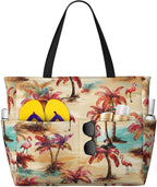 Beach Bag for Women Beach Tote Bag Waterproof Sandproof Large Bags by NLZI