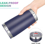 VEGOND 20oz Tumbler with Lid and Straw Stainless Steel Tumbler Cup Bulk Vacuum - Image 3