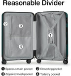 Hanke 20 Inch Carry On Luggage 22x14x9 Airline Approved Lightweight PC Hard - Image 5