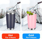 VEGOND 20oz Tumbler with Lid and Straw Stainless Steel Tumbler Cup Vacuum - Image 5