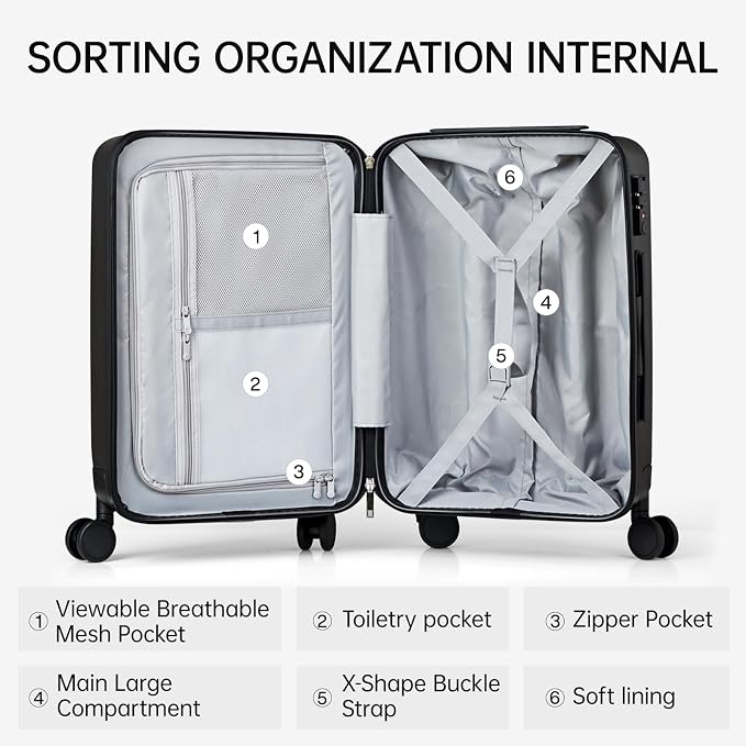 MILADA 2 Piece Luggage Sets - Image 6