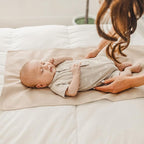 Konssy Faux Leather Baby Changing Mat 2 Pack, Waterproof, Wipeable & Portable - Image 3