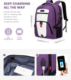LOVEVOOK Travel Laptop Backpack Waterproof Anti Theft Backpack - Image 3