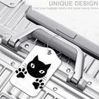 2 Pcs Cute Black Cat Luggage Tags - Image 5