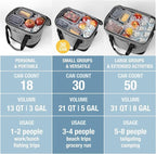 CleverMade Collapsible Insulated Cooler Bag – Leakproof Soft Folding Cooler - Image 9
