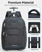 Rolling Backpack, 30L Travel Laptop Backpack - Image 5