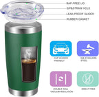 VEGOND 20oz Tumbler with Lid and Straw Stainless Steel Tumbler Cup Bulk Vacuum - Image 2