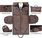 Leather Garment Bag for Travel, Modoker Carry On Suit Carrier Travel Bag - Image 4