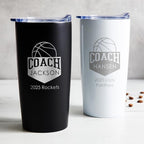 Lifetime Creations Personalized Basketball Coach Tumbler: Custom Basketball - Image 4