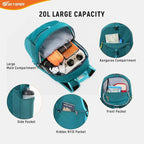 SKYSPER Small Hiking Backpack for Men Women 20L RFID Packable Daypack - Image 3