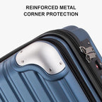 LEVEL8 Grace Carry On Luggage Airline Approved, 20 Inch Expandable Hardside - Image 5