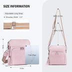 Crossbody Purse for Women, Lightweight Medium Crossbody Bag Soft Leather - Image 4