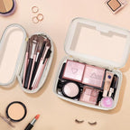 Travel Clear Makeup Bag with Makeup Brush Bag, Leather Makeup Case Toiletry Bag - Image 5