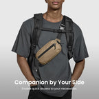tomtoc 1.5L Sling Bag with RFID Blocking, Crossbody Bag Minimalist Chest - Image 6