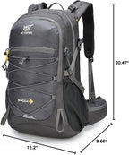 SKYSPER Hiking Backpack for Men Women, 35L Travel Backpack Waterproof Camping - Image 7