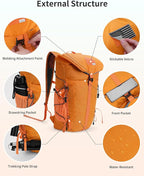 Blue Quartz Hiking Backpack 30L Lightweight Packable Backpack - Image 5